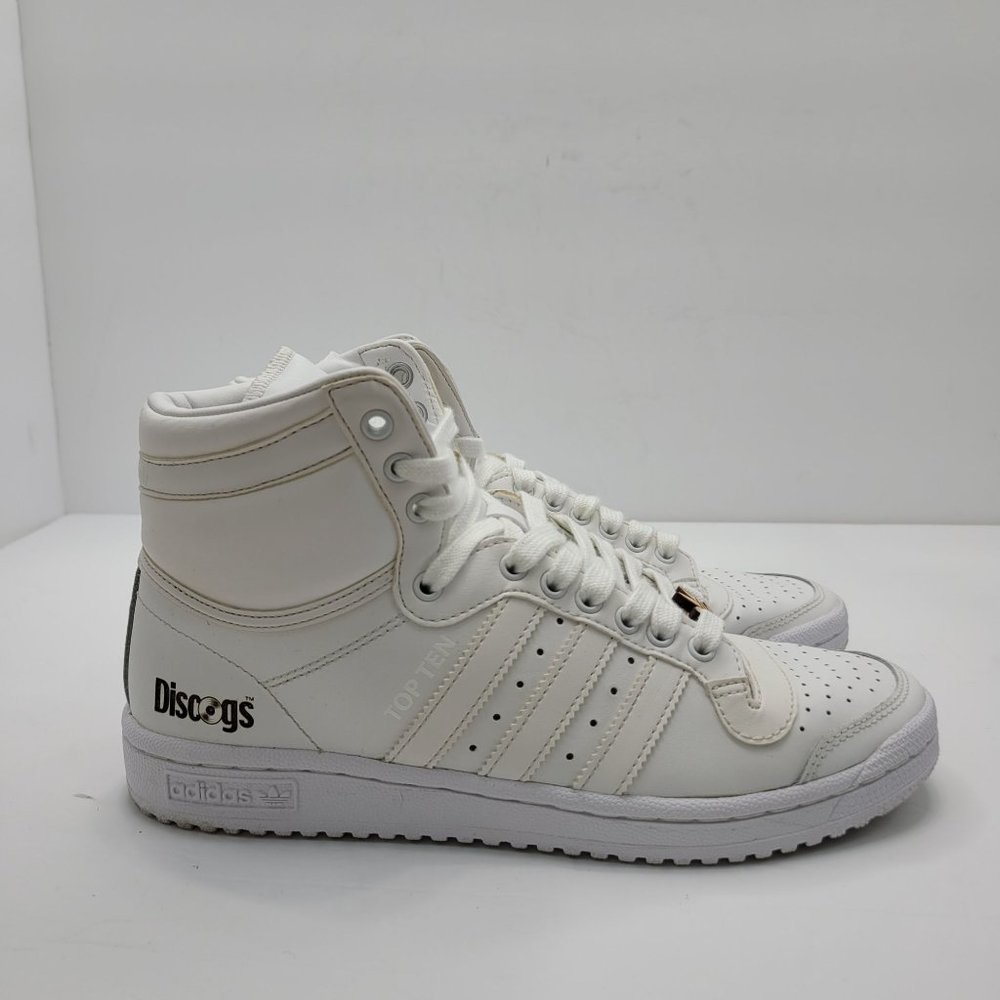 Adidas Top Ten Discogs Hi White Classic Mens Basketball Shoes S84596 US Size 6.5 - Picture 1 of 8
